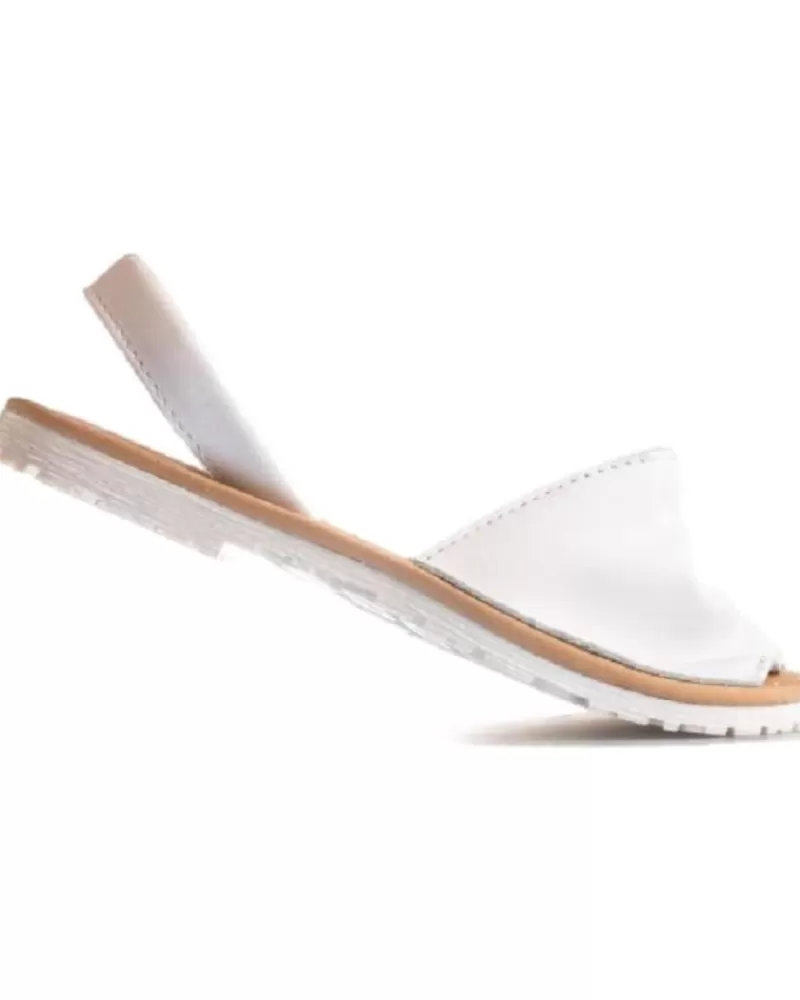 Boy PABLOSKY Sandals-Woman And Girl And Boy Sandals - Sandalia Piel Unisex Menorquina 00 Blanco
