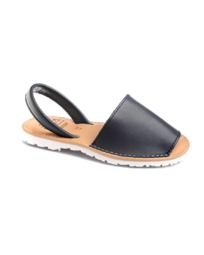 Boy PABLOSKY Sandals-Woman And Girl And Boy Sandals - Sandalia Piel Unisex Menorquina 20 Azul