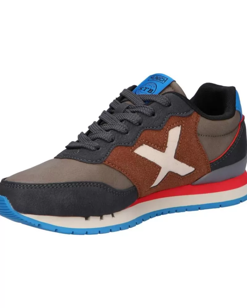 Woman MUNICH Woman And Girl And Boy Trainers 1690153 Dash Kid Marron - Marino