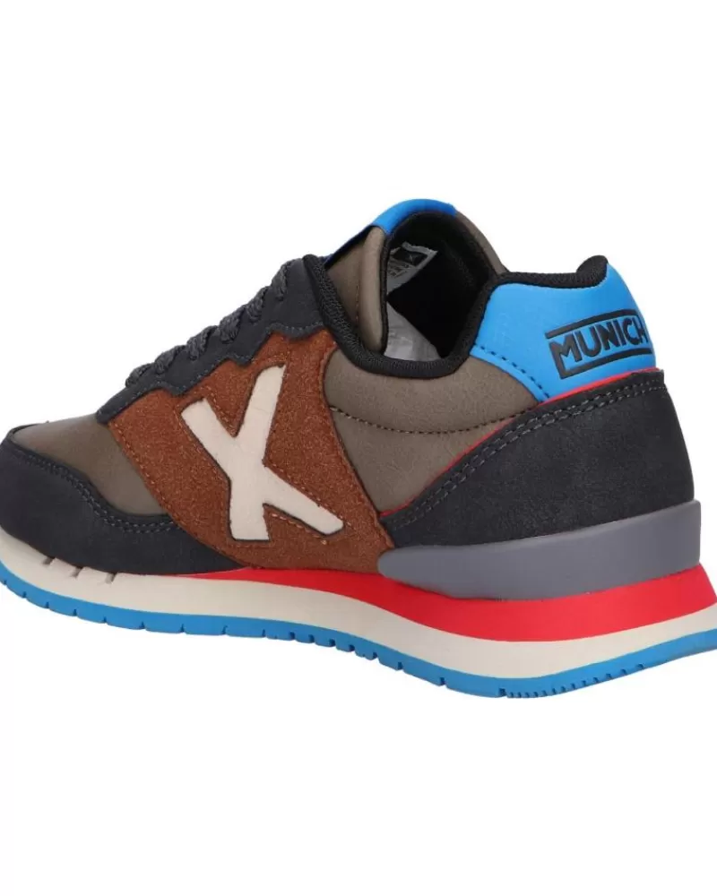 Woman MUNICH Woman And Girl And Boy Trainers 1690153 Dash Kid Marron - Marino