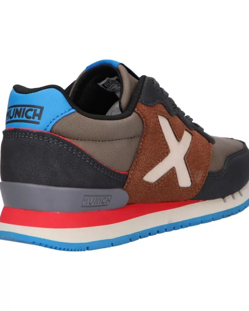 Woman MUNICH Woman And Girl And Boy Trainers 1690153 Dash Kid Marron - Marino