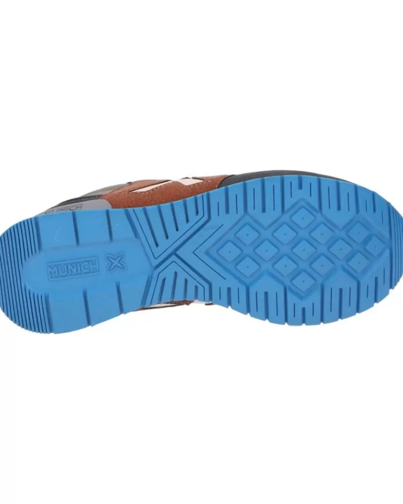Woman MUNICH Woman And Girl And Boy Trainers 1690153 Dash Kid Marron - Marino