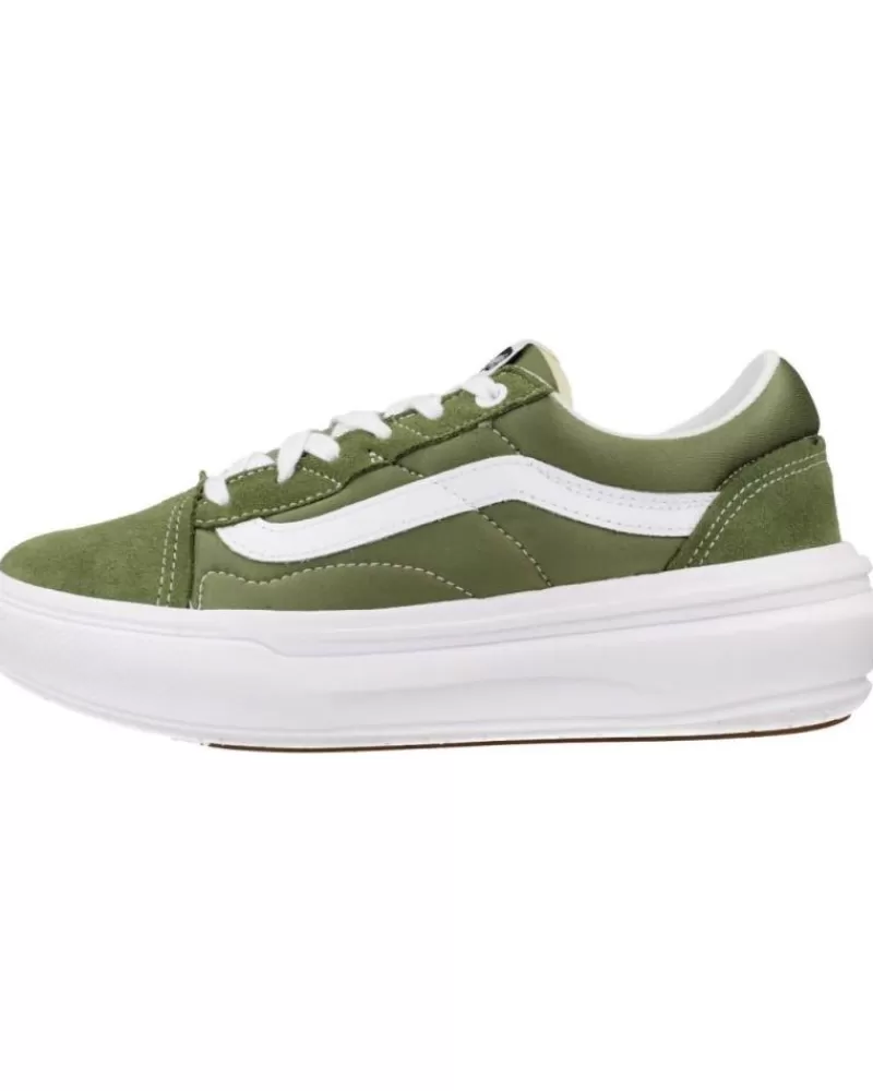 Girl VANS OFF THE WALL Sports Shoes-Woman And Girl And Boy Trainers Old Skool Overt Verde