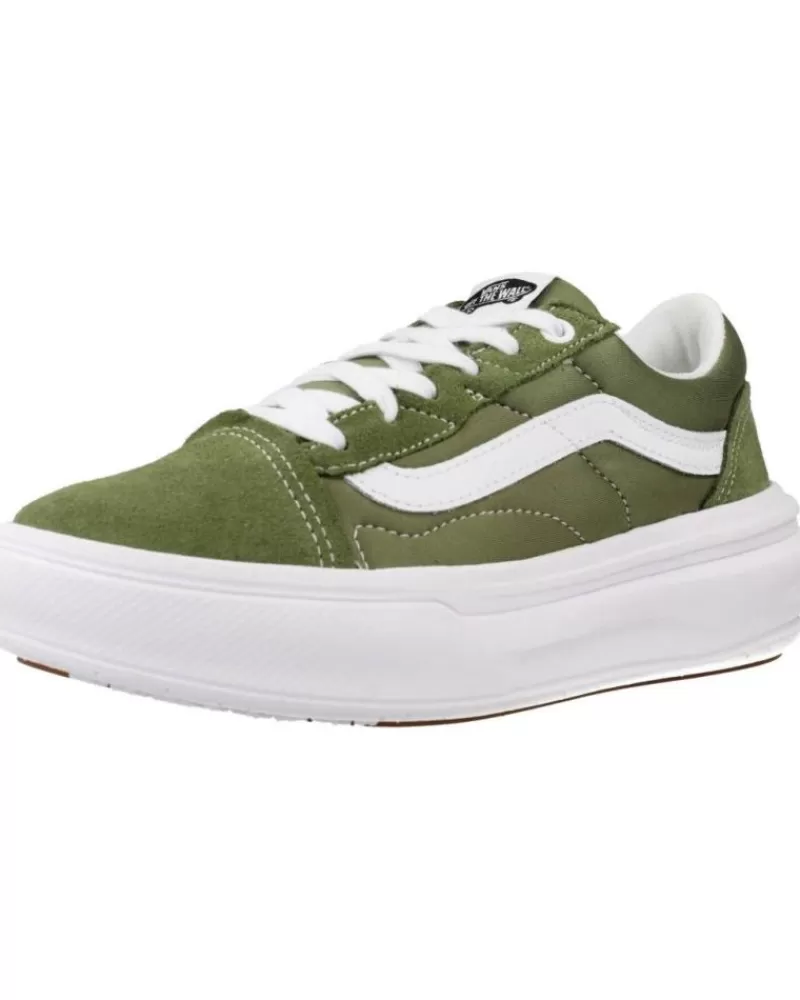 Girl VANS OFF THE WALL Sports Shoes-Woman And Girl And Boy Trainers Old Skool Overt Verde