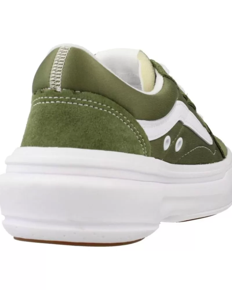 Girl VANS OFF THE WALL Sports Shoes-Woman And Girl And Boy Trainers Old Skool Overt Verde