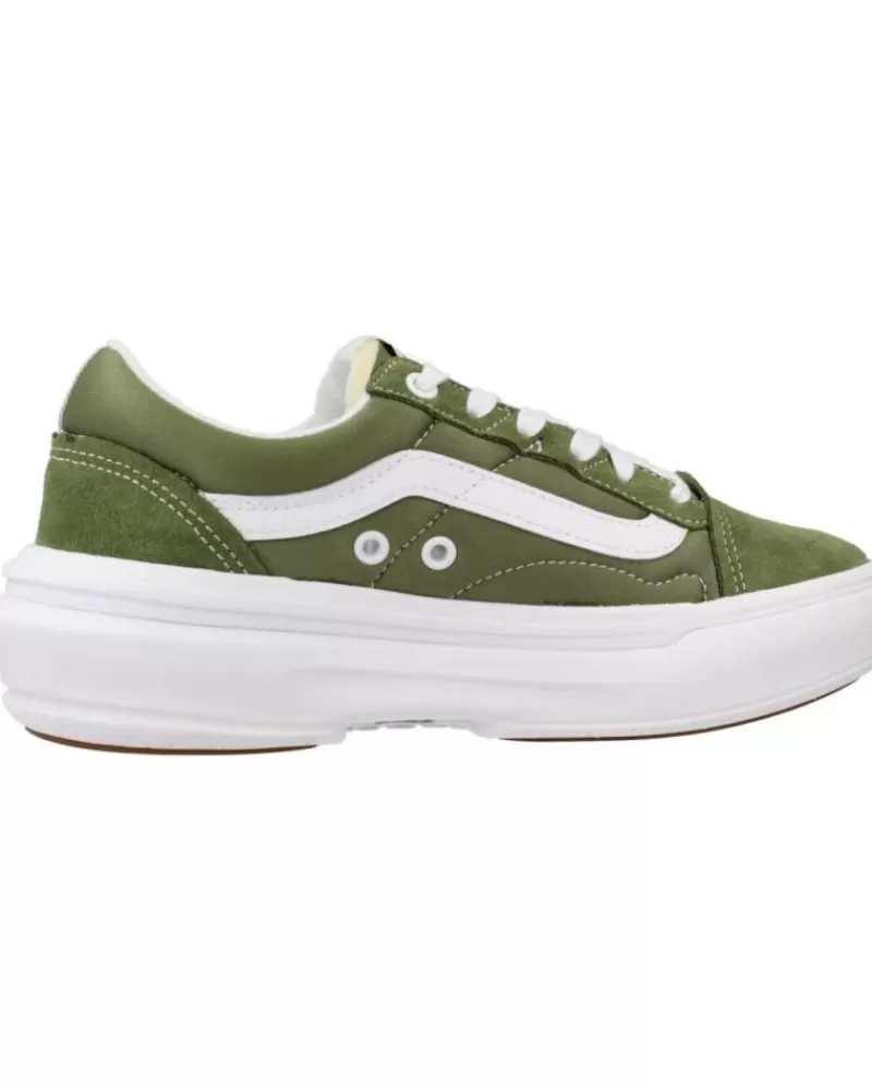 Girl VANS OFF THE WALL Sports Shoes-Woman And Girl And Boy Trainers Old Skool Overt Verde