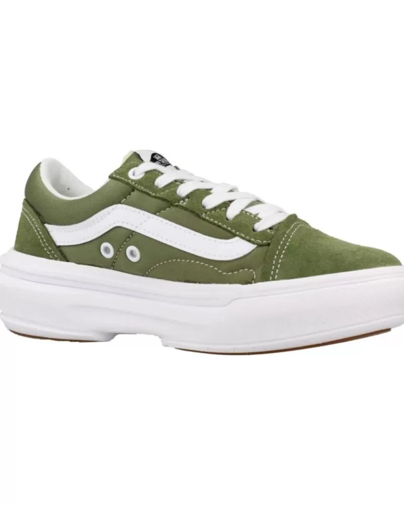 Girl VANS OFF THE WALL Sports Shoes-Woman And Girl And Boy Trainers Old Skool Overt Verde