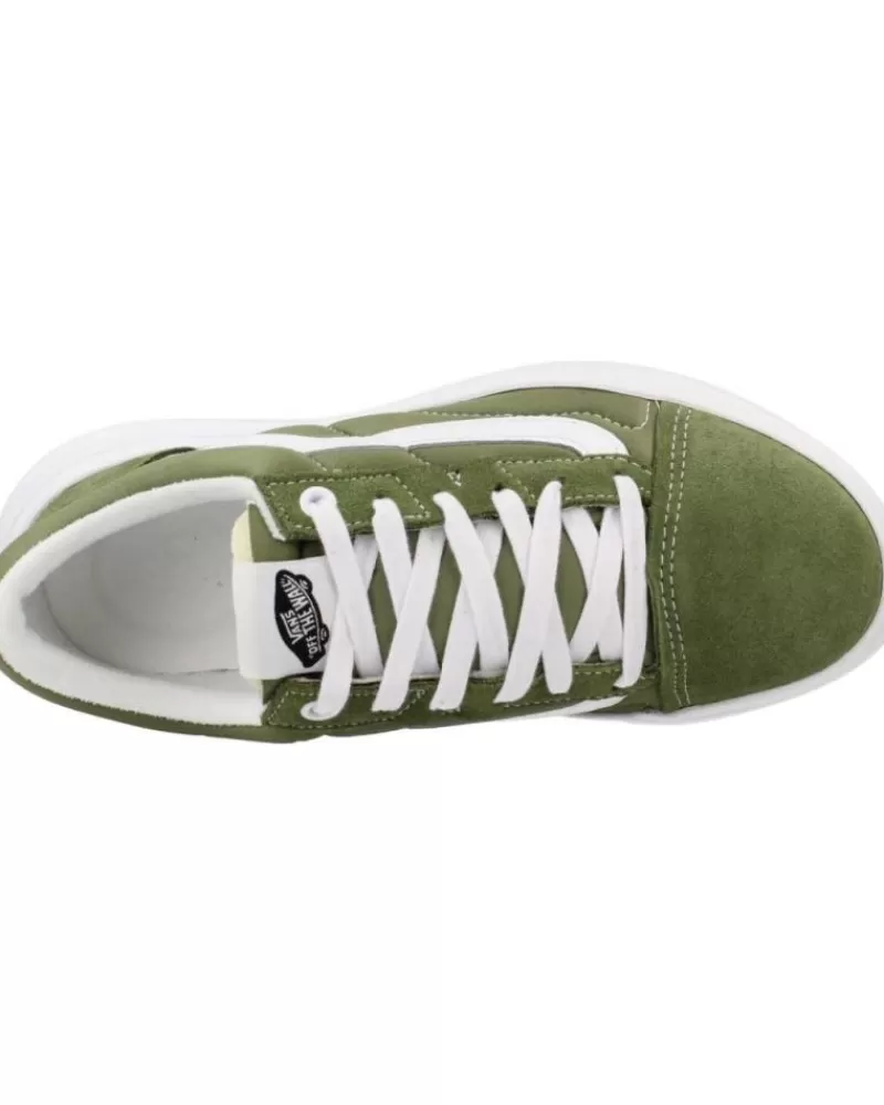 Girl VANS OFF THE WALL Sports Shoes-Woman And Girl And Boy Trainers Old Skool Overt Verde