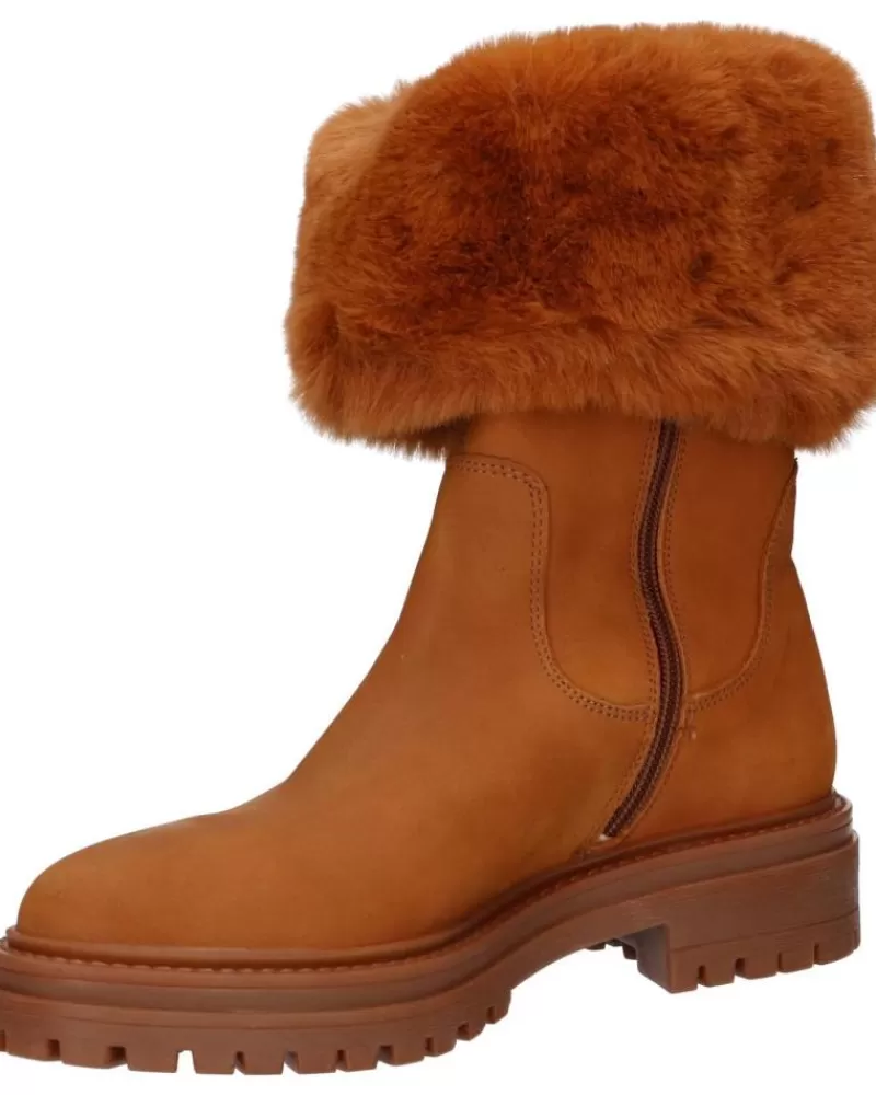 Girl GEOX Mid Boots-Woman And Girl Boots D04Hrm 09Abh D Iridea C6001 Cognac