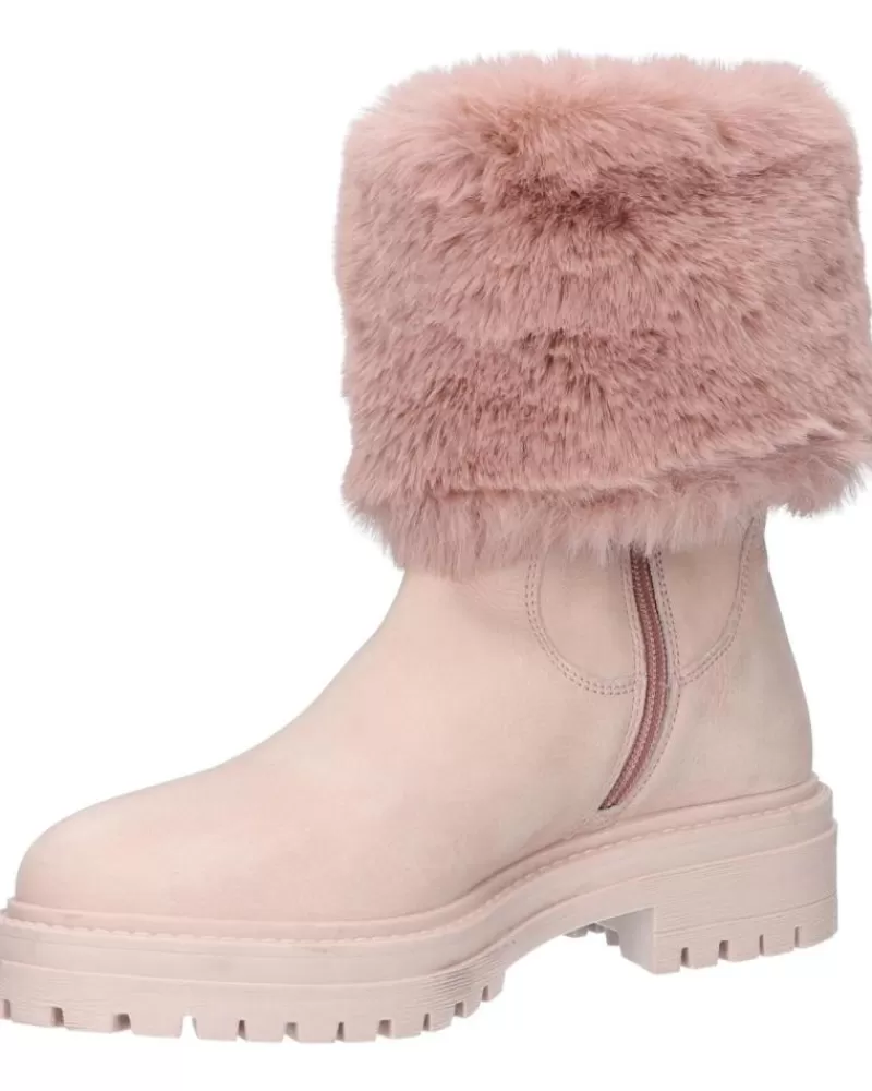 Girl GEOX Mid Boots-Woman And Girl Boots D04Hrm 09Abh D Iridea C8056 Antique Rose