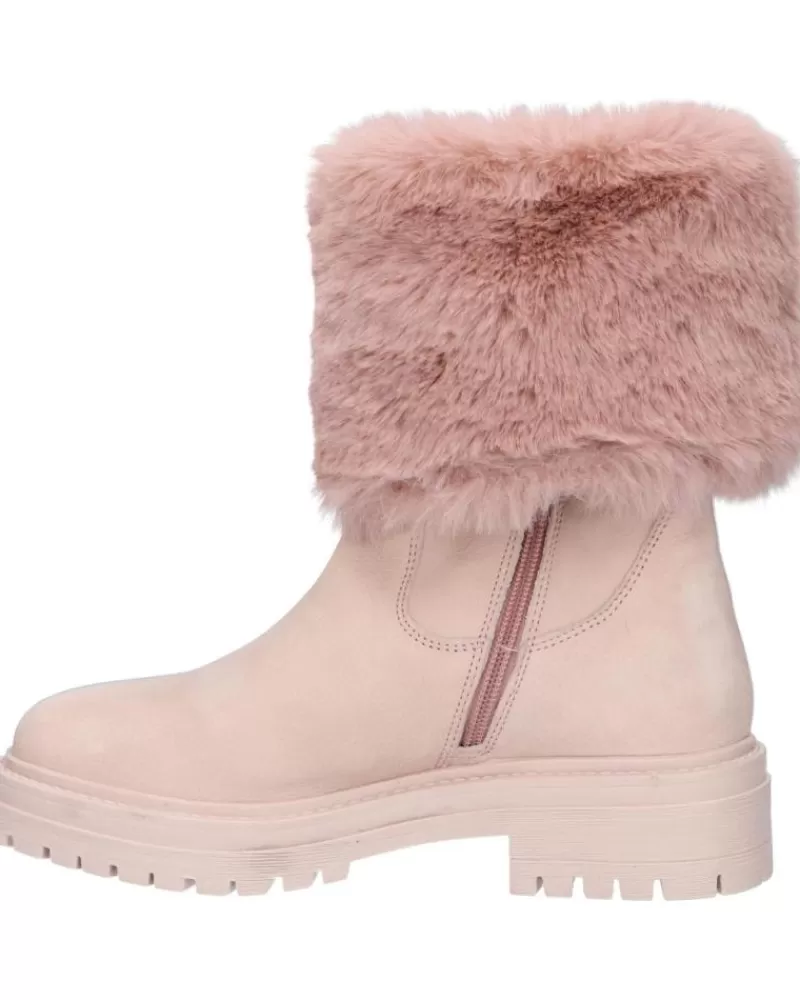 Girl GEOX Mid Boots-Woman And Girl Boots D04Hrm 09Abh D Iridea C8056 Antique Rose