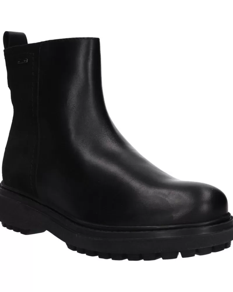 Girl GEOX Mid Boots-Woman And Girl Boots D16Ayd 04322 D Asheely Np Abx C9999 Black