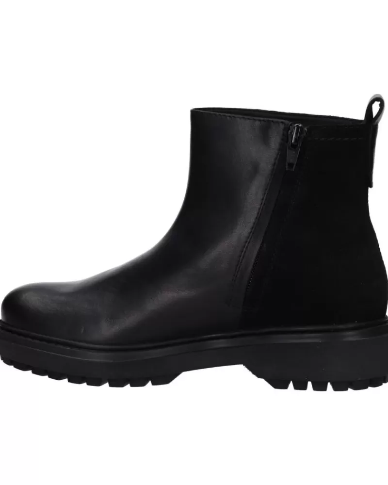 Girl GEOX Mid Boots-Woman And Girl Boots D16Ayd 04322 D Asheely Np Abx C9999 Black