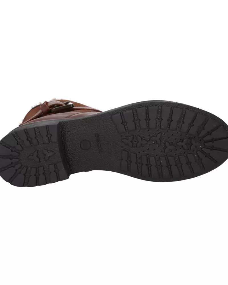 Girl GEOX Mid Boots-Woman And Girl Boots D26C5A 04322 D Rawelle B Abx C0013 Brown