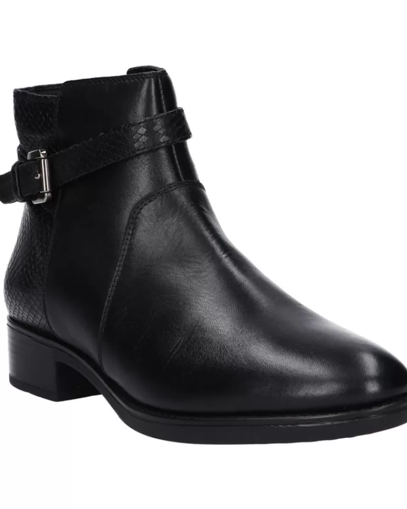 Girl GEOX Mid Boots-Woman And Girl Boots D26G1E 04341 D Felicity C9999 Black