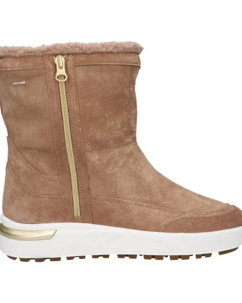 Girl GEOX Mid Boots-Woman And Girl Boots D26Qsb 00022 D Dalyla B Abx C5004 Sand