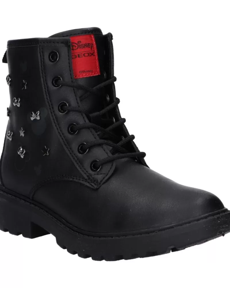 Girl GEOX Mid Boots-Woman And Girl Boots J0420D 000Bc J Casey C9999 Black