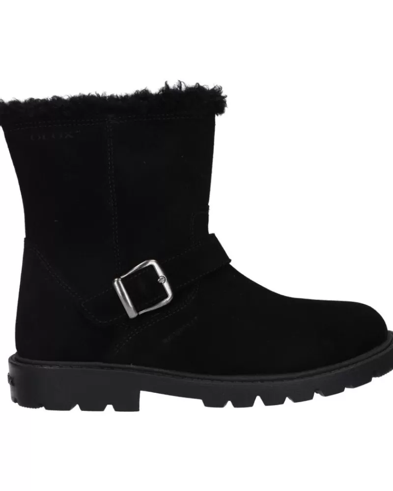 Girl GEOX Mid Boots-Woman And Girl Boots J16Eyd 00022 J Shaylax Girl Wpf C9999 Black