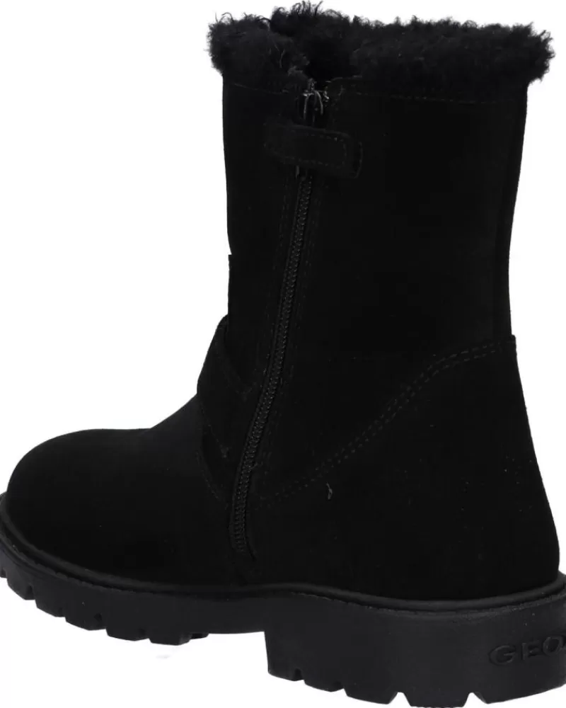 Girl GEOX Mid Boots-Woman And Girl Boots J16Eyd 00022 J Shaylax Girl Wpf C9999 Black
