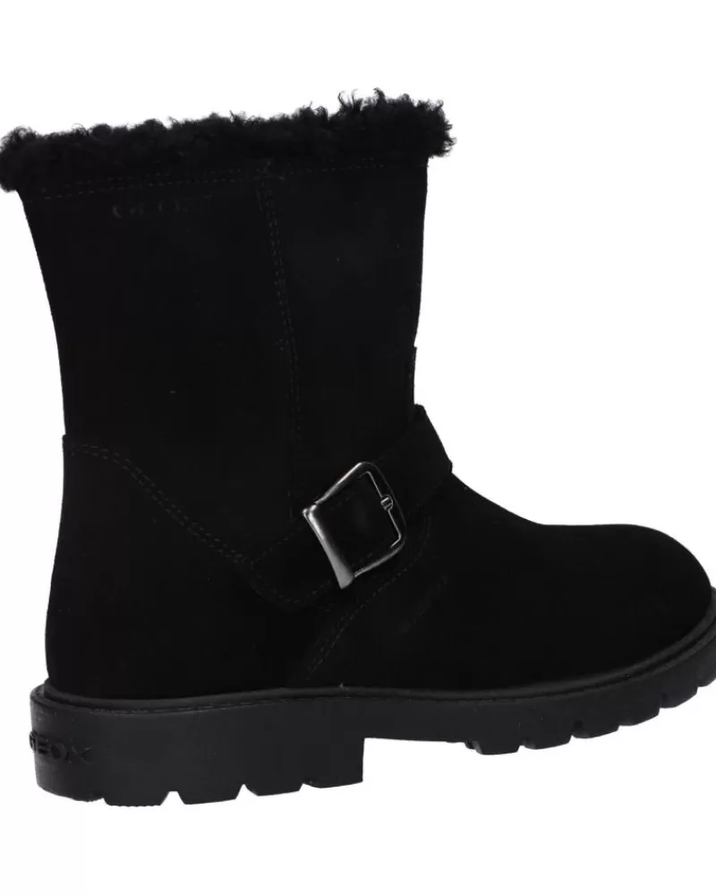 Girl GEOX Mid Boots-Woman And Girl Boots J16Eyd 00022 J Shaylax Girl Wpf C9999 Black