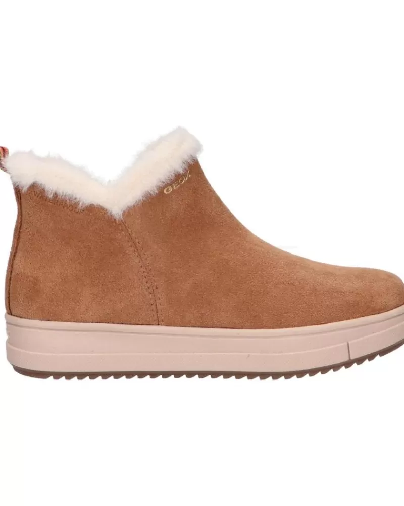 Girl GEOX Mid Boots-Woman And Girl Boots J26Cvd 00022 J Rebecca Girl Wpf C6627 Whisky