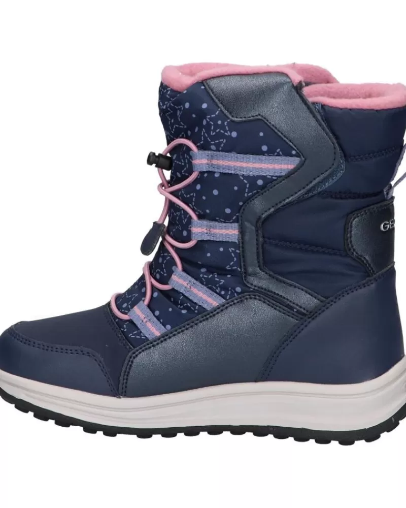 Girl GEOX Boots-Woman And Girl Boots J26Fua 054Fu J Roby Girl B Abx C4251 Navy-Rose