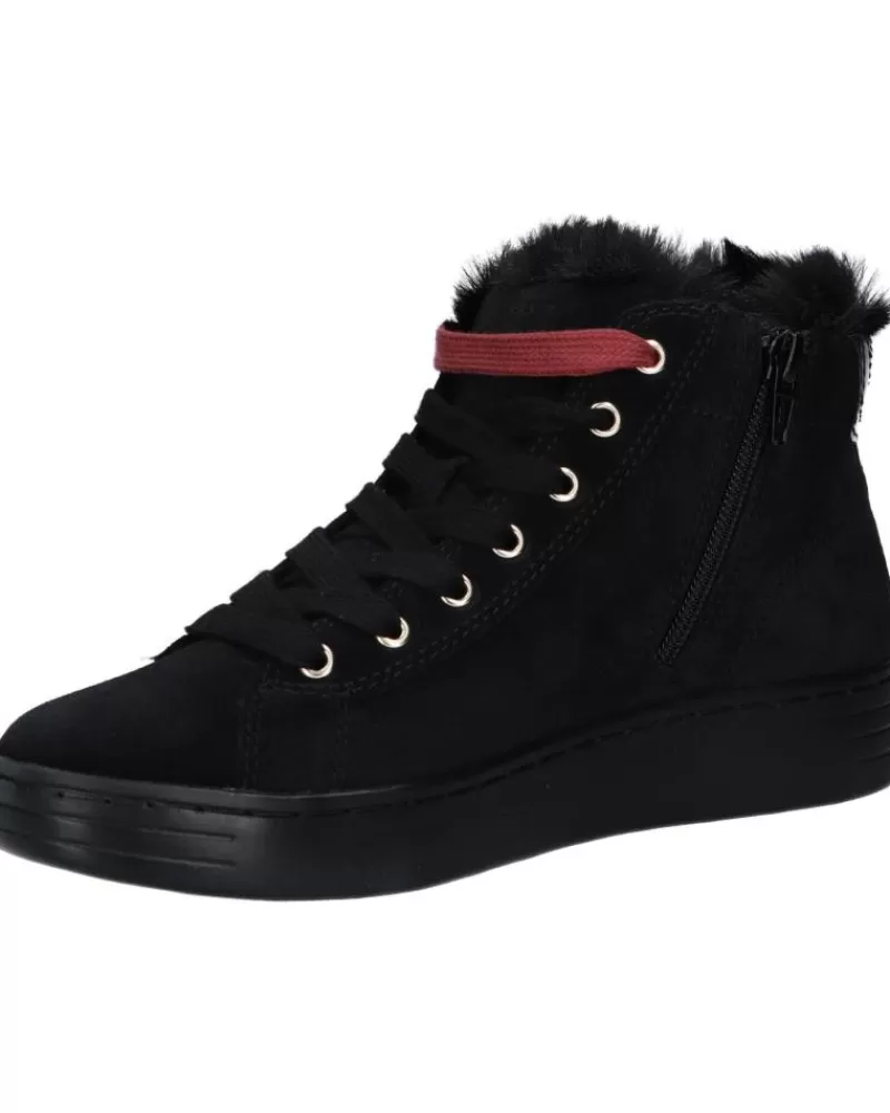 Girl GEOX Mid Boots-Woman And Girl D2624A 02202 D Lauressa C9999 Black