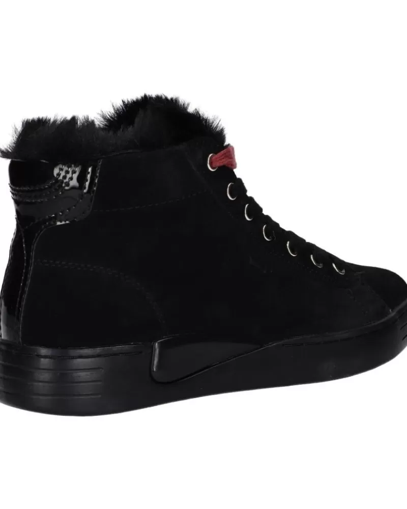 Girl GEOX Mid Boots-Woman And Girl D2624A 02202 D Lauressa C9999 Black