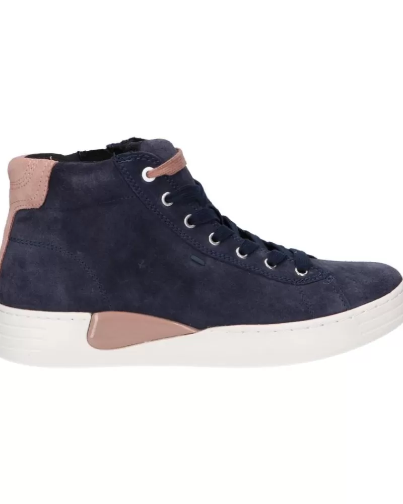 Girl GEOX Mid Boots-Woman And Girl D2624C 00022 D Lauressa C4N8J Dk Jeans-Dk Rose