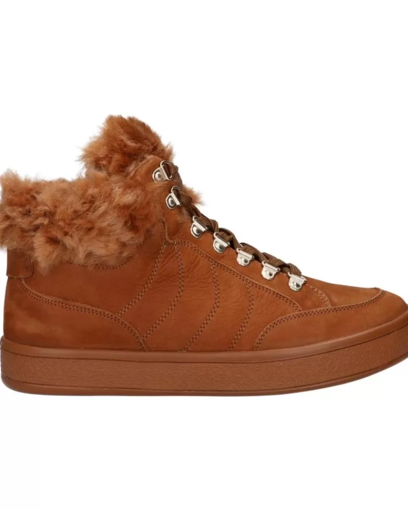 Girl GEOX Mid Boots-Woman And Girl D26Ffe 09Abh D Leelu C6001 Cognac