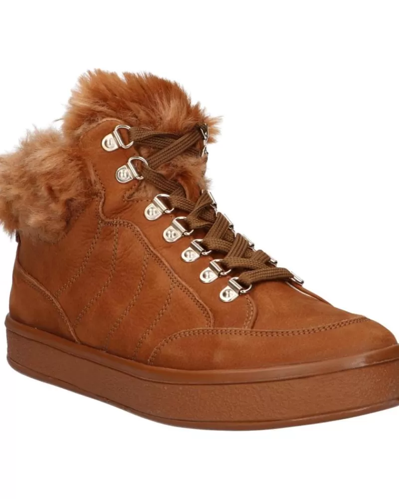 Girl GEOX Mid Boots-Woman And Girl D26Ffe 09Abh D Leelu C6001 Cognac