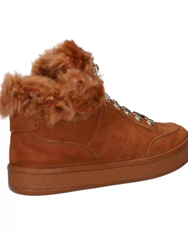 Girl GEOX Mid Boots-Woman And Girl D26Ffe 09Abh D Leelu C6001 Cognac