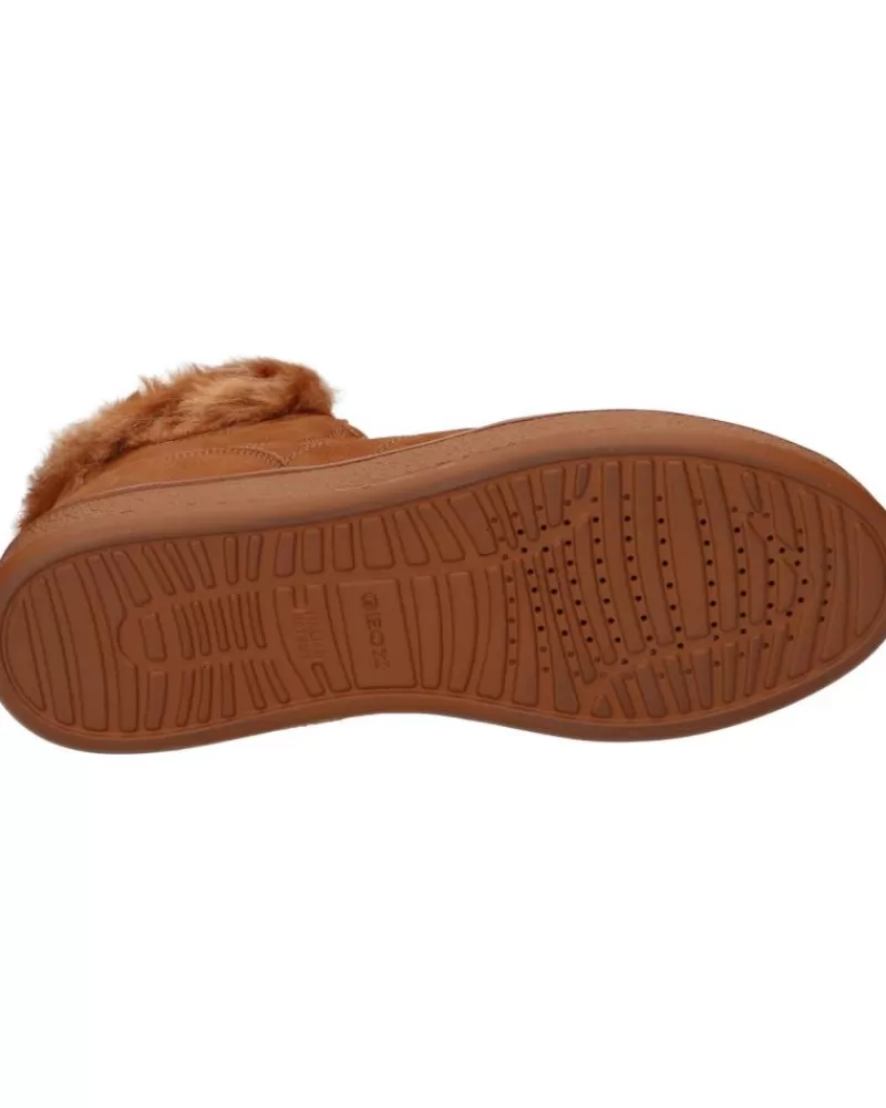 Girl GEOX Mid Boots-Woman And Girl D26Ffe 09Abh D Leelu C6001 Cognac