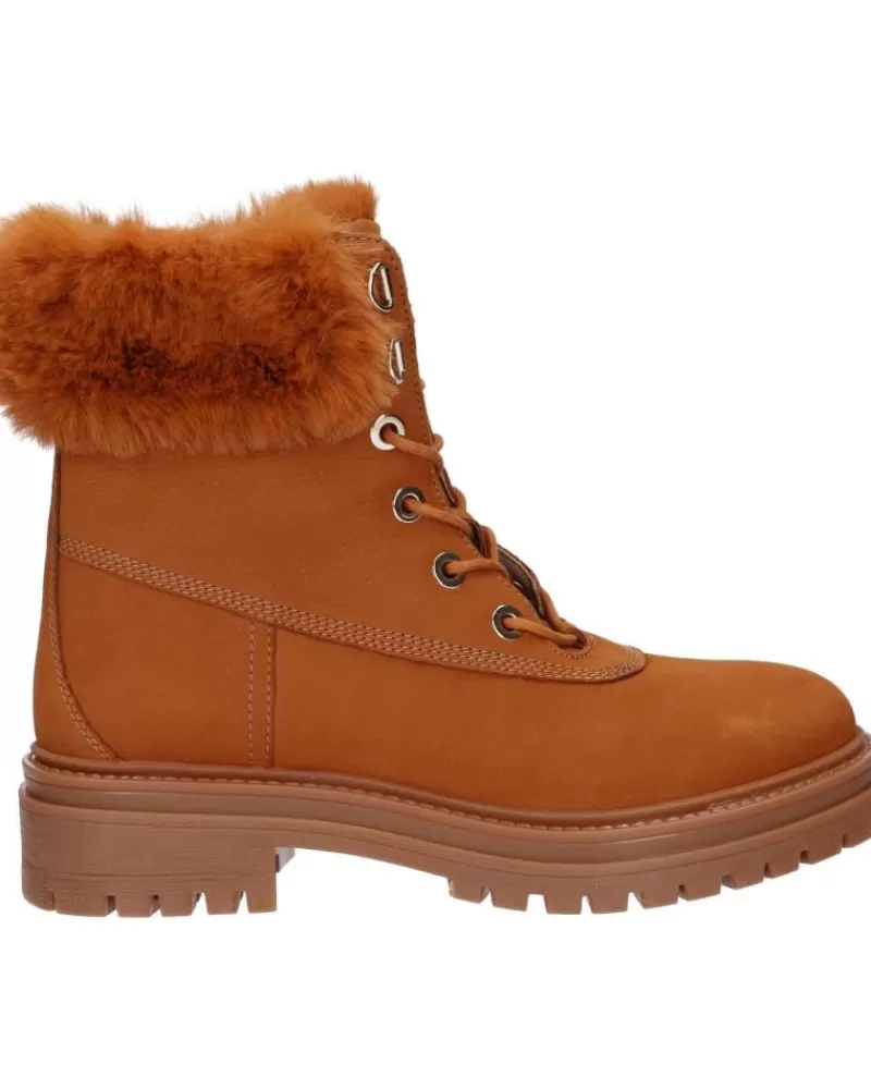 Girl GEOX Mid Boots-Woman And Girl D26Hrt 09Abh D Iridea C6001 Cognac