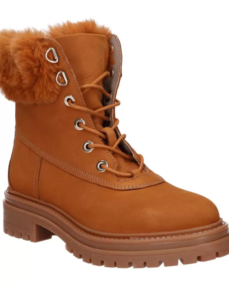 Girl GEOX Mid Boots-Woman And Girl D26Hrt 09Abh D Iridea C6001 Cognac