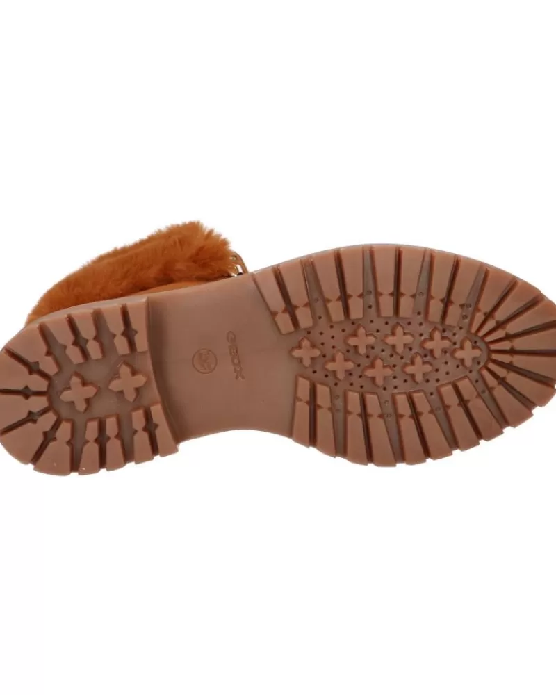Girl GEOX Mid Boots-Woman And Girl D26Hrt 09Abh D Iridea C6001 Cognac