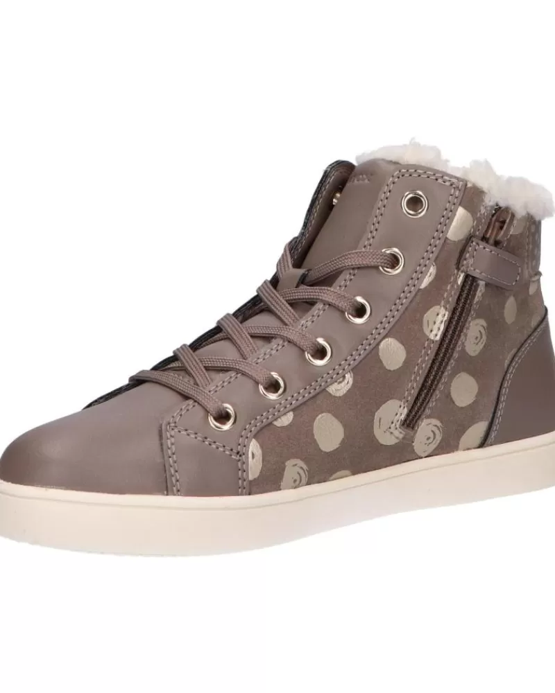 Girl GEOX Trainers-Woman And Girl J16Euc 0Bsbc J Kathe Girl C9006 Smoke Grey