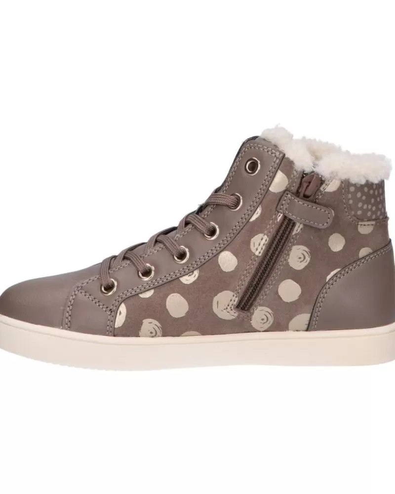 Girl GEOX Trainers-Woman And Girl J16Euc 0Bsbc J Kathe Girl C9006 Smoke Grey