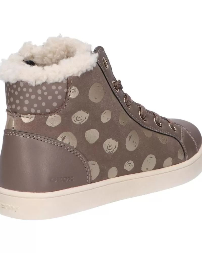 Girl GEOX Trainers-Woman And Girl J16Euc 0Bsbc J Kathe Girl C9006 Smoke Grey