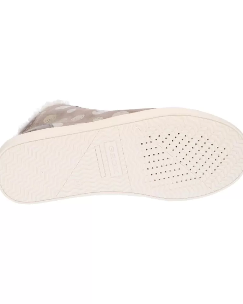 Girl GEOX Trainers-Woman And Girl J16Euc 0Bsbc J Kathe Girl C9006 Smoke Grey