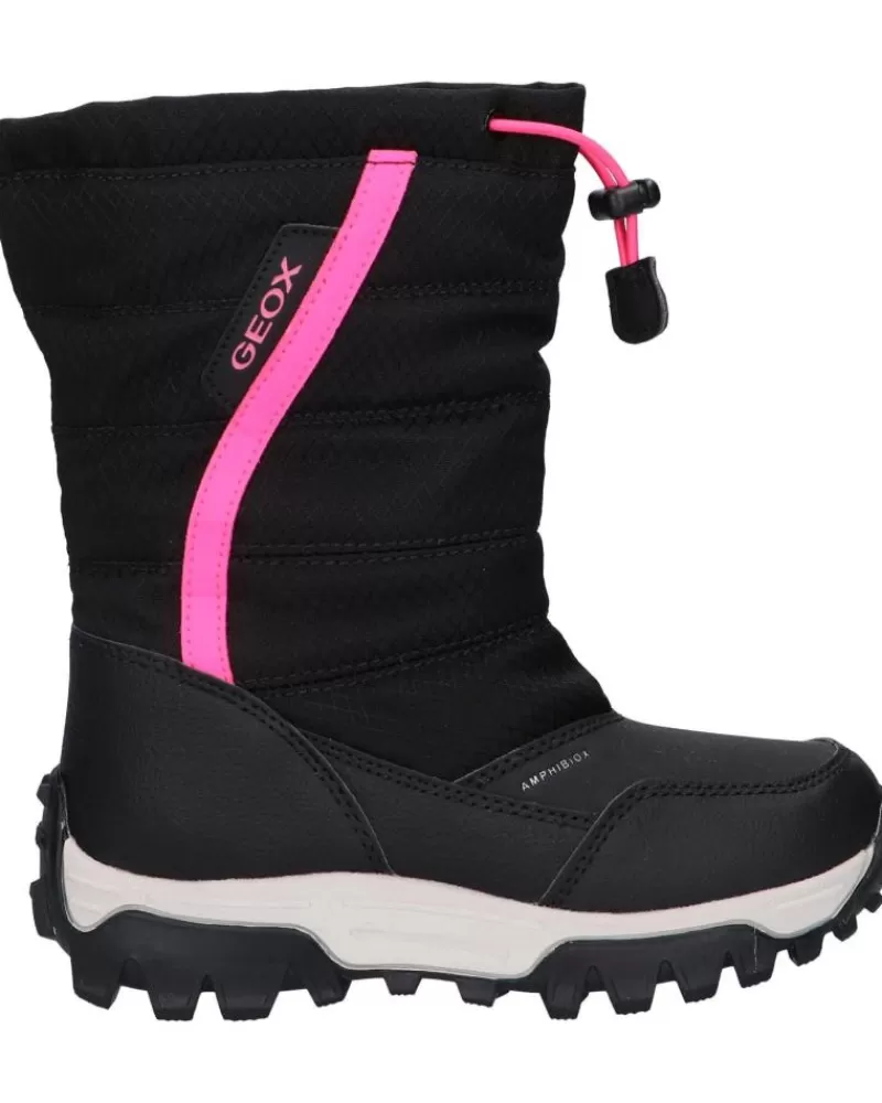 Woman GEOX Woman And Girl J26Fta 0Fu50 J Himalaya Girl B Ab C0922 Black-Fuchsia