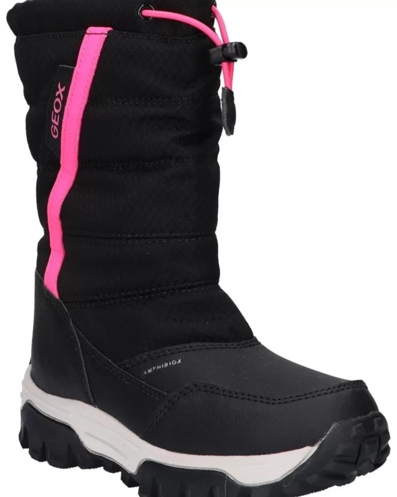 Woman GEOX Woman And Girl J26Fta 0Fu50 J Himalaya Girl B Ab C0922 Black-Fuchsia