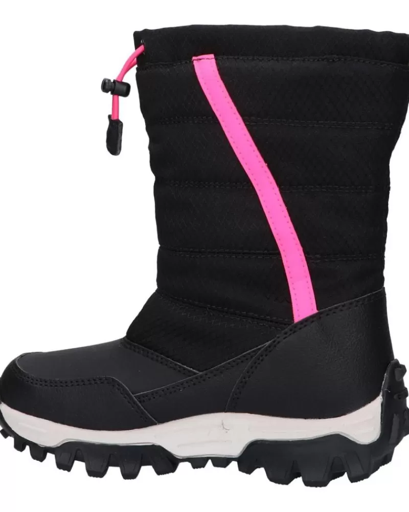 Girl GEOX Mid Boots-Woman And Girl J26Fta 0Fu50 J Himalaya Girl B Ab C0922 Black-Fuchsia