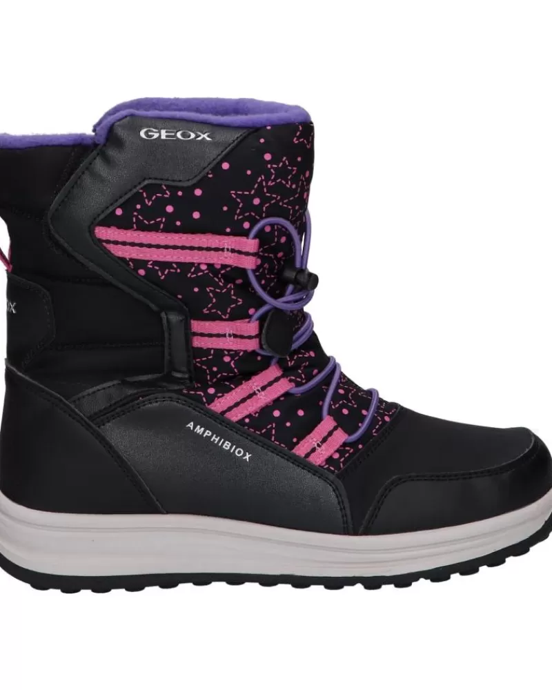 Woman GEOX Woman And Girl J26Fua 054Fu J Roby Girl B Abx C0922 Black-Fuchsia