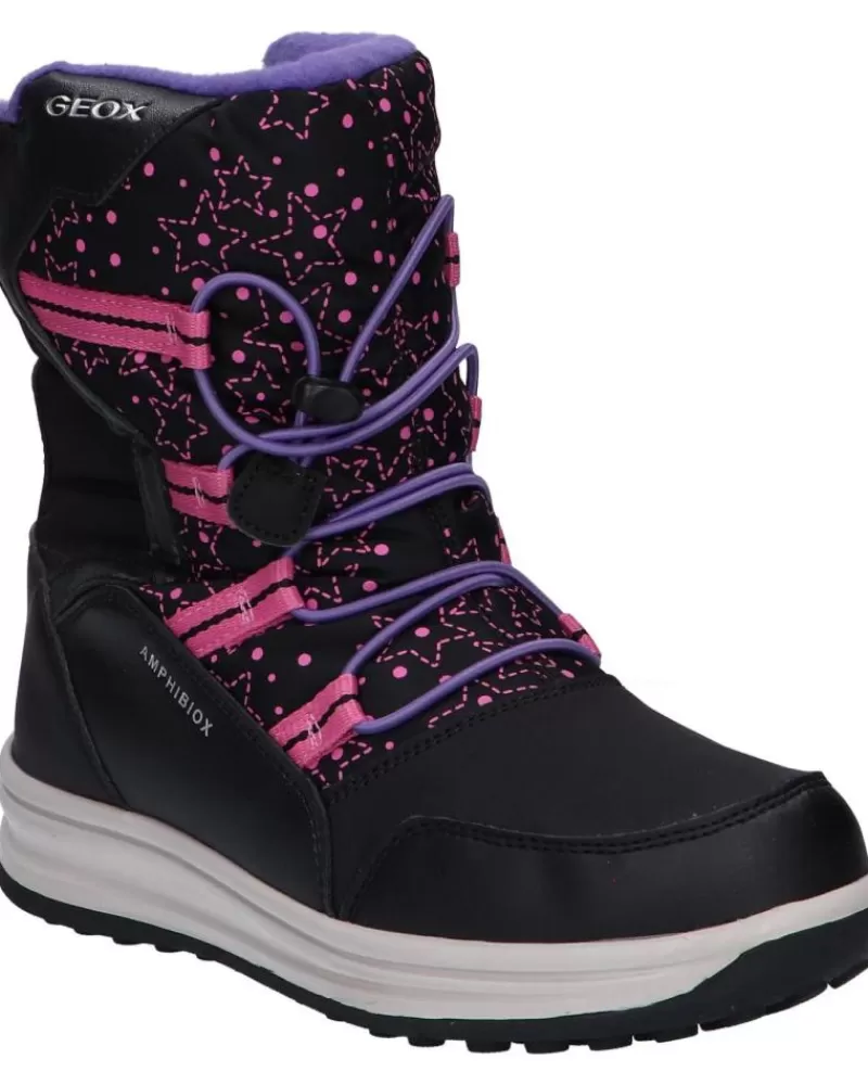 Woman GEOX Woman And Girl J26Fua 054Fu J Roby Girl B Abx C0922 Black-Fuchsia
