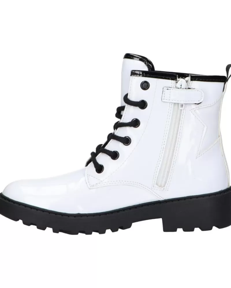 Woman GEOX Woman And Girl J9420G 000Hh J Casey Girl C0404 White-Black
