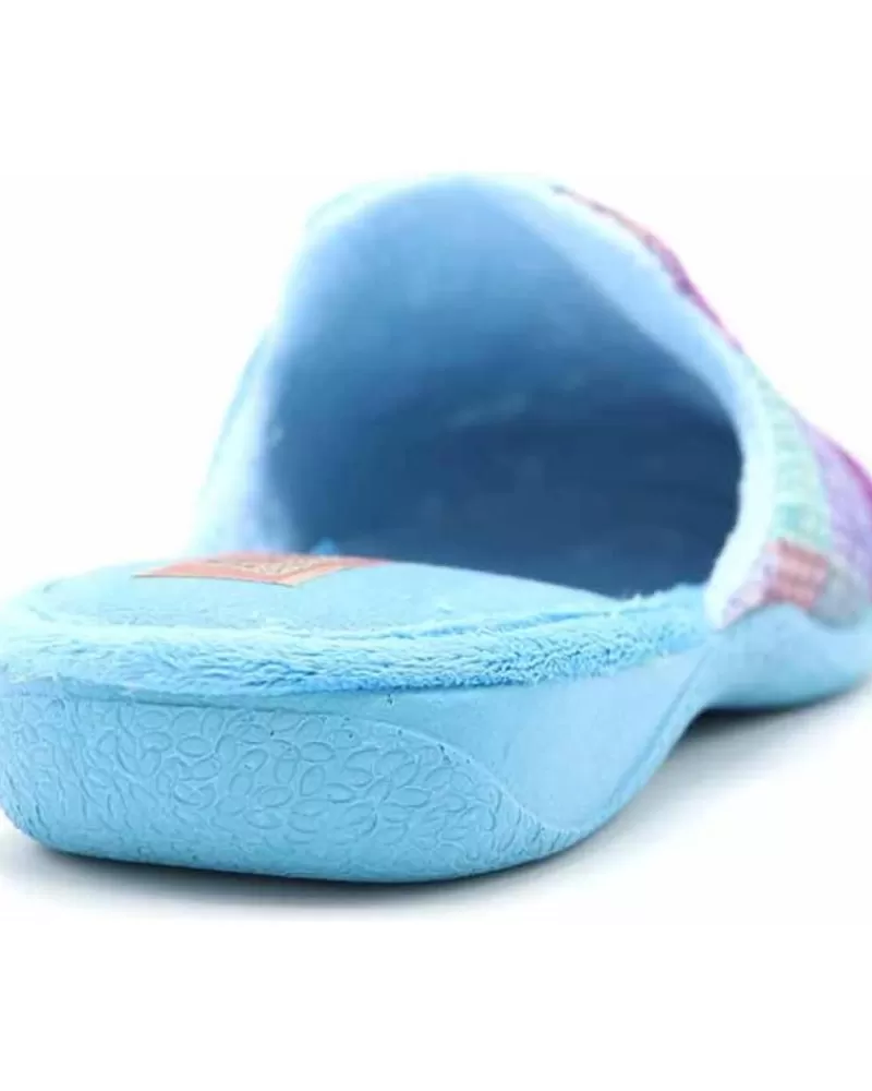 Girl ANTON MOLLA House Slipers-Woman And Girl House Slipers Chinela 2159 Turquesa