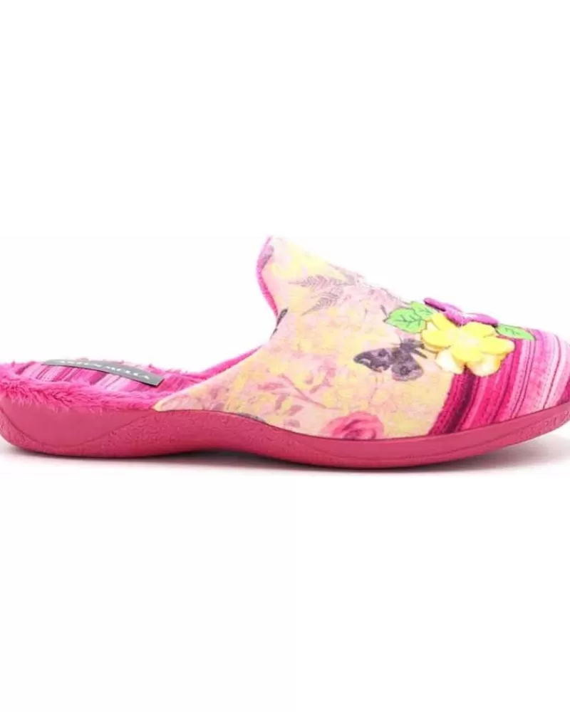 Girl ANTON MOLLA House Slipers-Woman And Girl House Slipers Chinela 2163 Fuxia