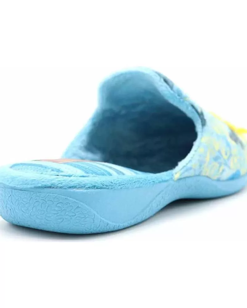 Girl ANTON MOLLA House Slipers-Woman And Girl House Slipers Chinela 2163 Turquesa