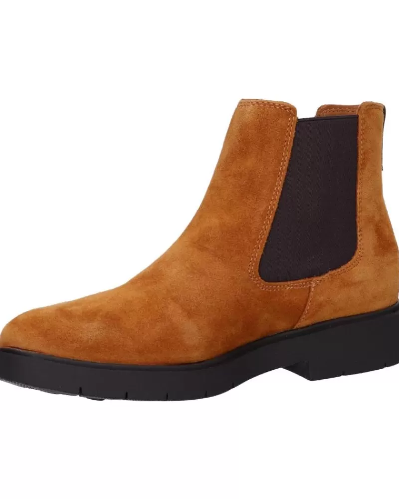 Woman GEOX Woman And Girl Mid Boots D16Qrc 00023 D Spherica C6001 Cognac